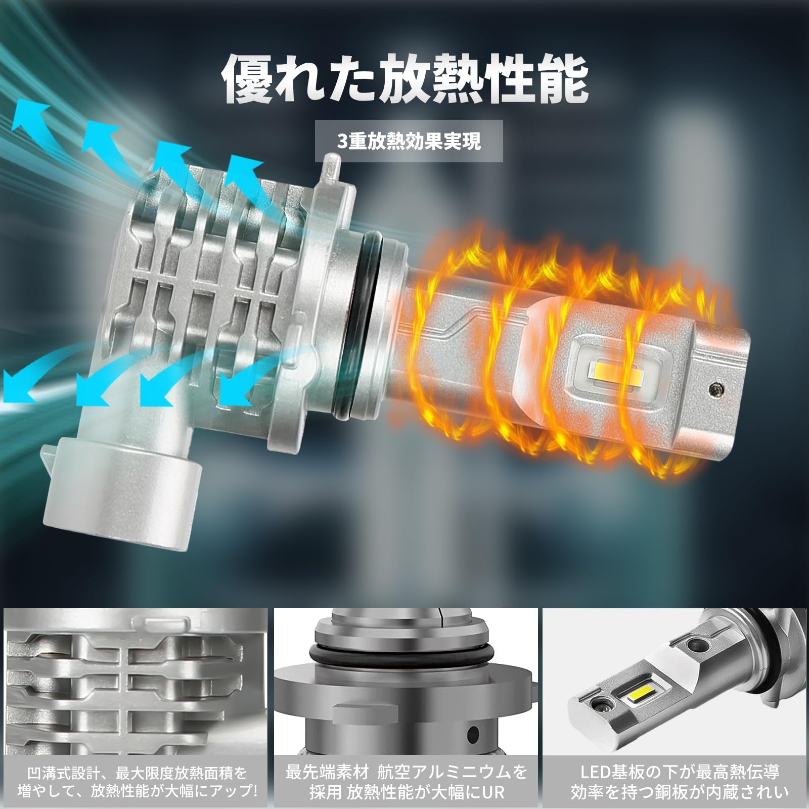 Amazon | 【2023最新】Gegizun HB4 ヘッドライト led 車検対応 バイク 