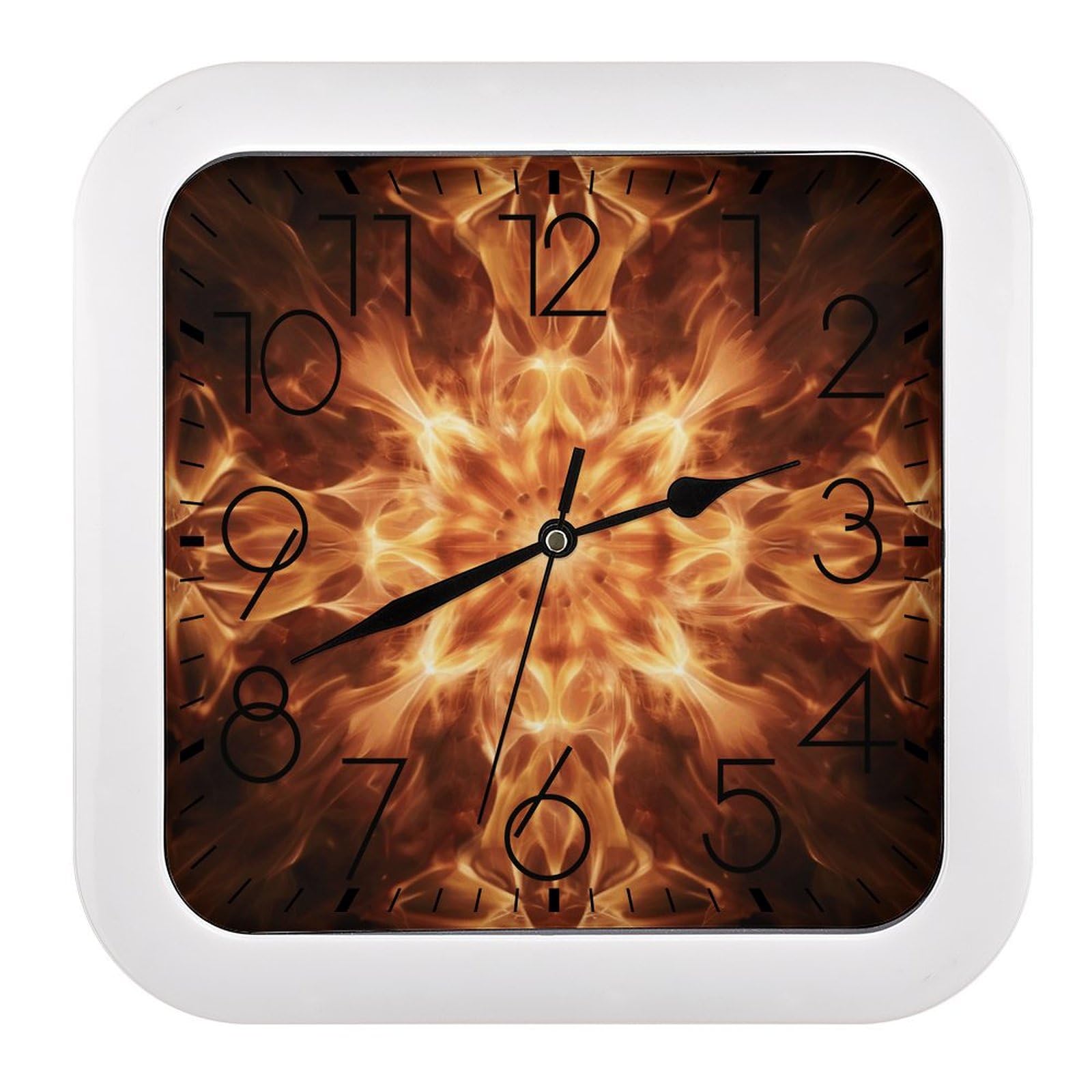 Horloge murale carrée pour une ambiance zen dans votre salon