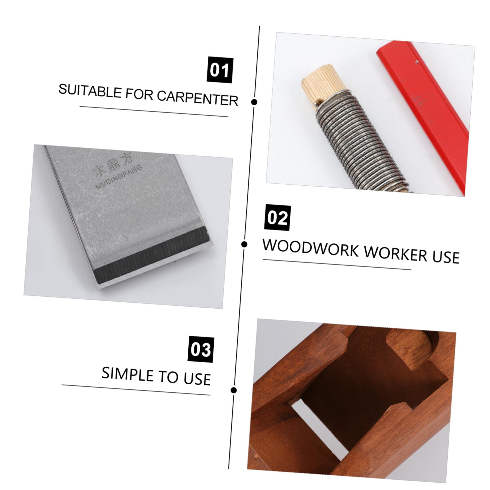 Pialla Manuale per Legno Utensile Falegnameria in Legno e Metallo, Semplice da Usare ed Efficiente per Lavorazioni di Precisione