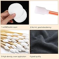 Vista 4 de Nuanchu Kit de reparación de cartas comerciales de 607 piezas incluye spray limpiador, pasta de pulido, hisopo de algodón, disco de algodón y paño