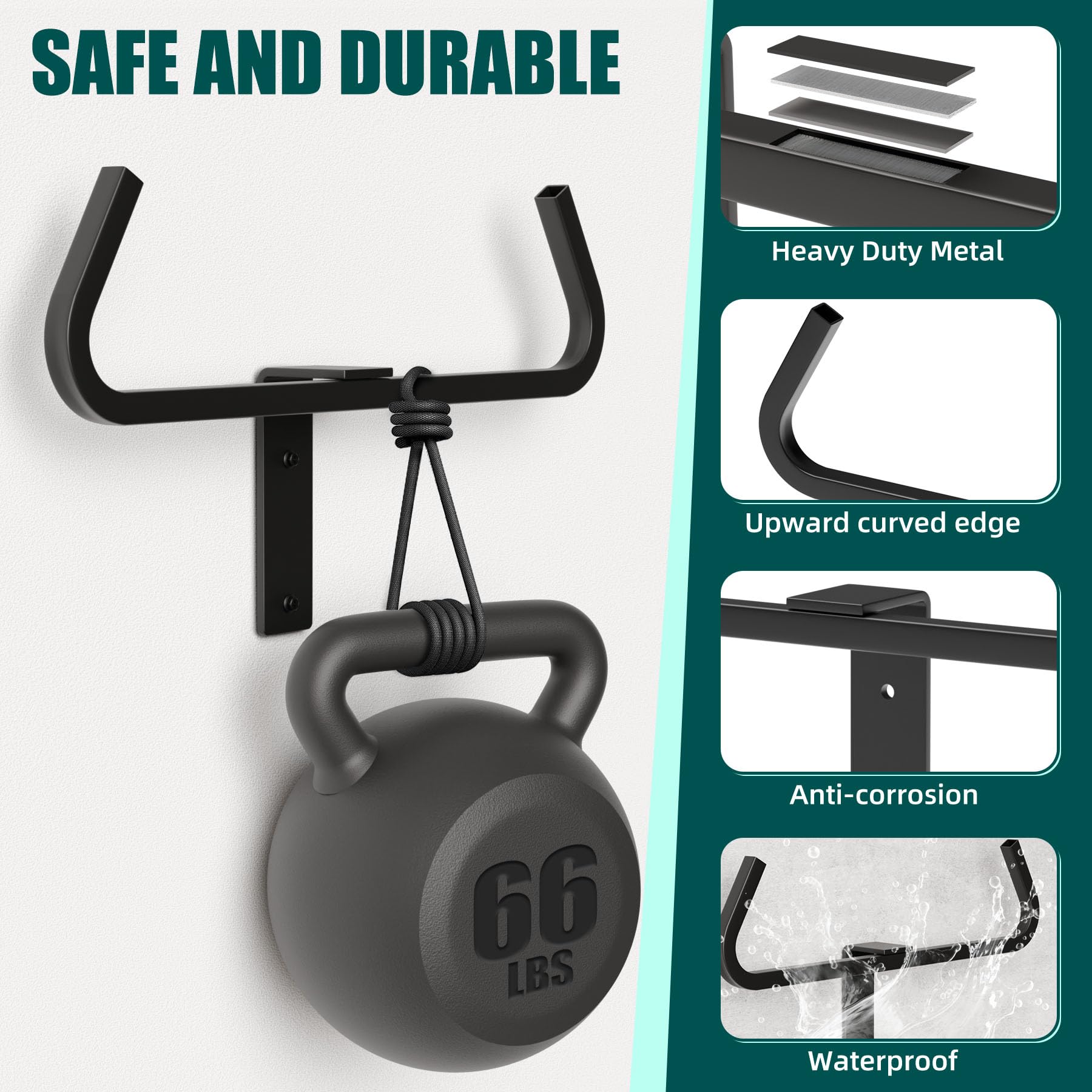 Soporte de pared para soplador de mochila, soporte para soplador de hojas, soporte para motosierra, soporte táctico de almacenamiento de mochila para herramientas de jardín, garaje y