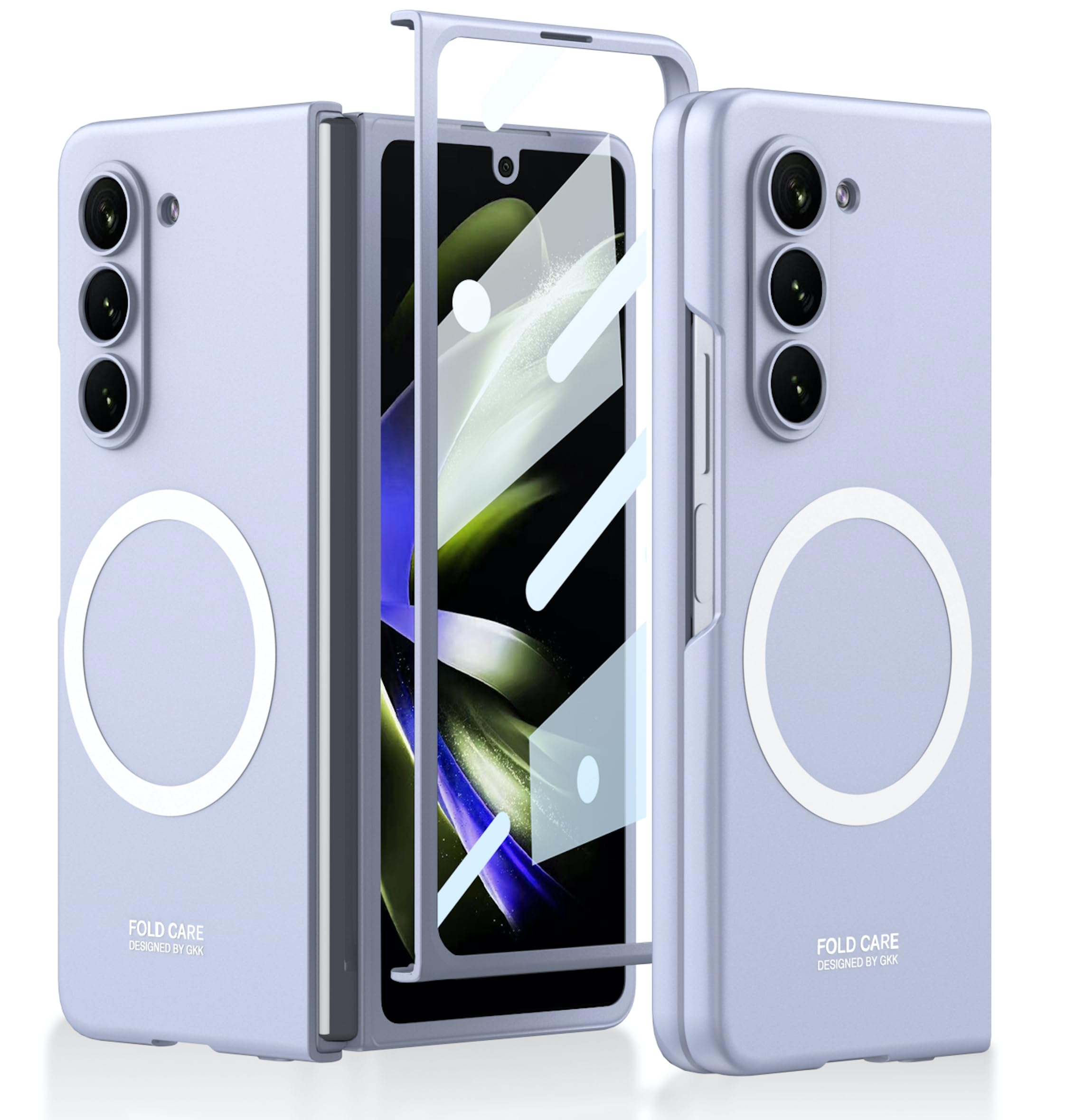 BOUNCEBACK Ultra Thin Case/Cover with Magnetic Charging Support & Front Glass Protector for Samsung Galaxy Z Fold5 / Galaxy Fold 5 Case Cover - Matte Black (B0CDSBLD9R) Amazon Price History, Amazon Price Tracker
