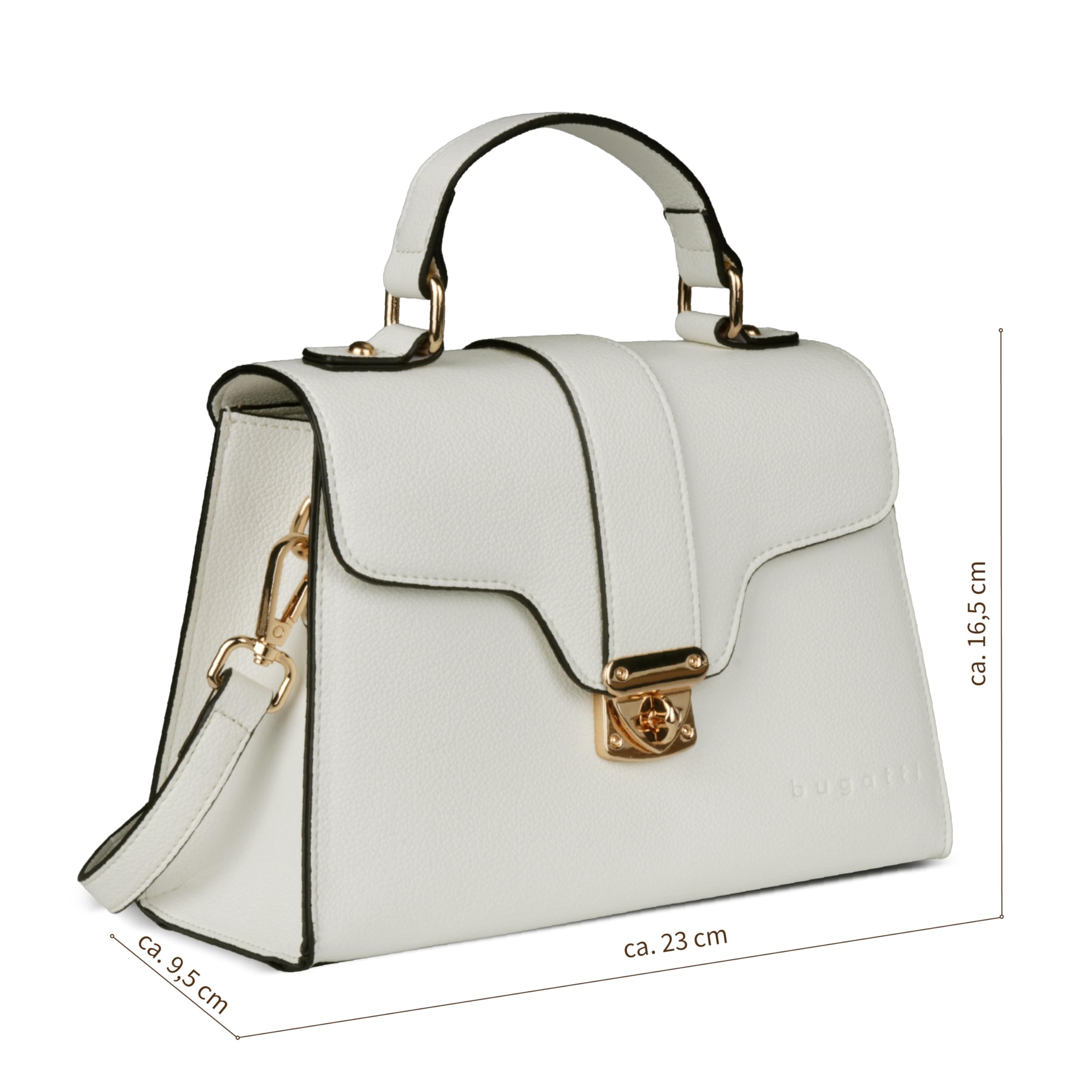 bugatti Mare 3.0 – Pequeño bolso elegante para mujer, bolso bandolera de imitación de cuero