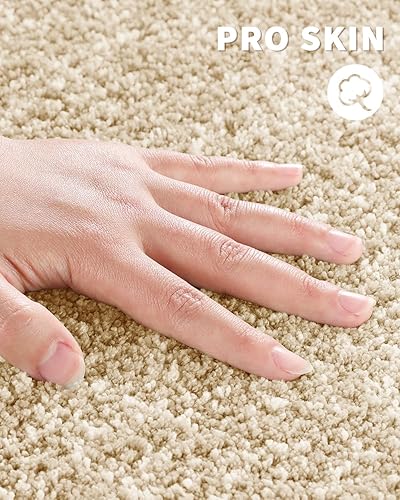 Miniatura 4 de Yimobra Alfombras de baño, extra suaves y cómodas, antideslizantes, absorbentes de agua y gruesas, lavables a máquina, alfombras peludas para duchas