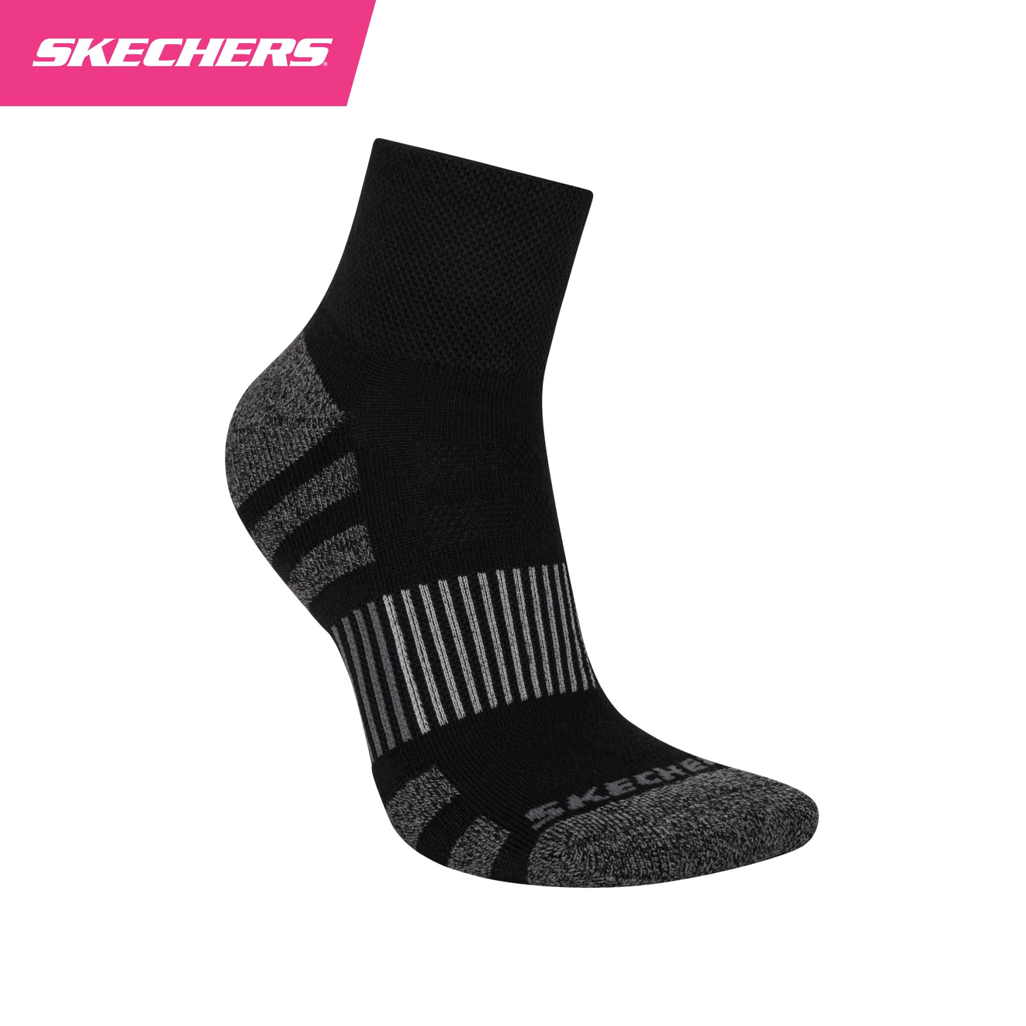 Skechers Skarpety Kobiety 8-pack Work Collection High Quarter Crew Socks, Extra Cushion & Mesh Ventilation