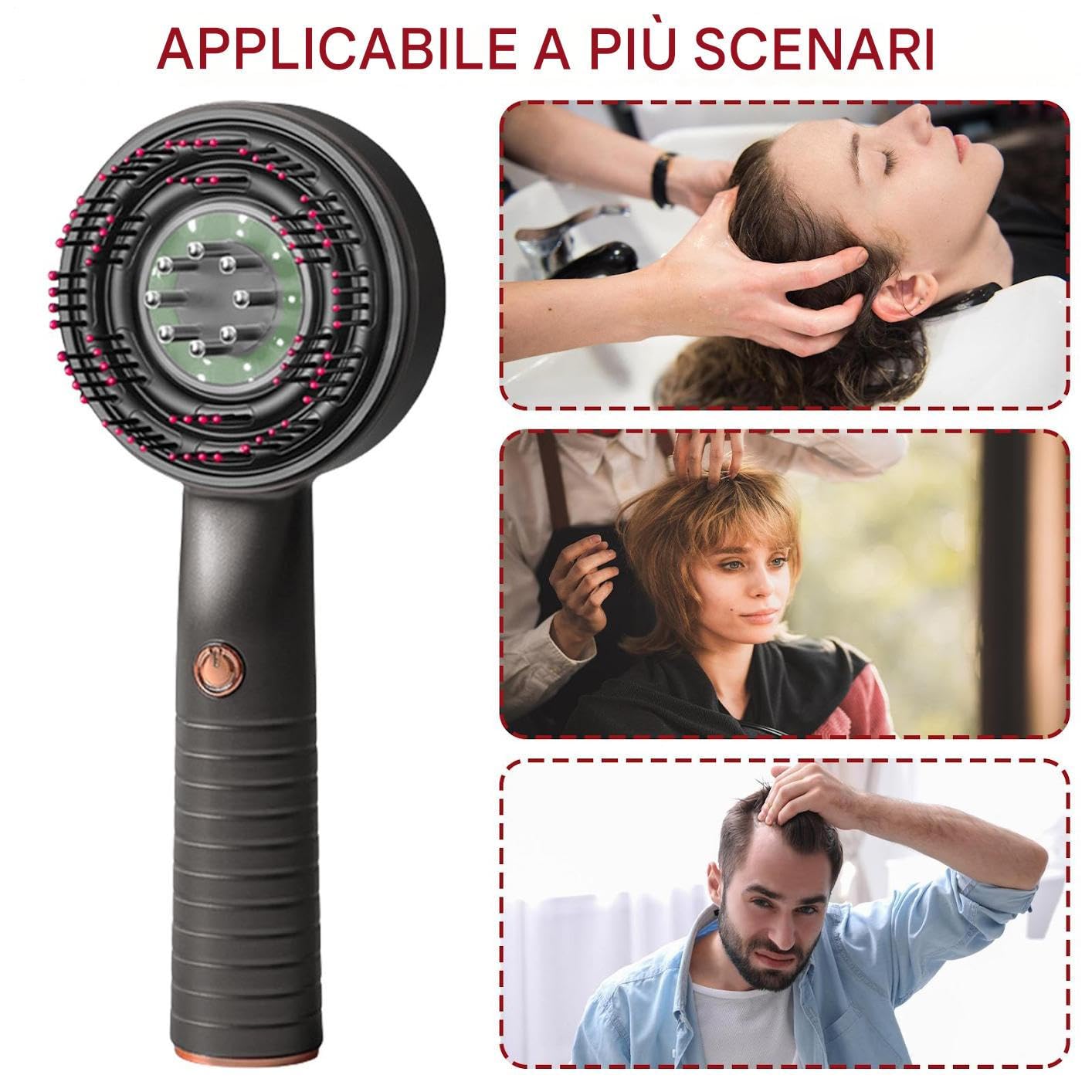 Massaggiatore Cuoio Capelluto Crescita Capelli Massaggiatore Testa