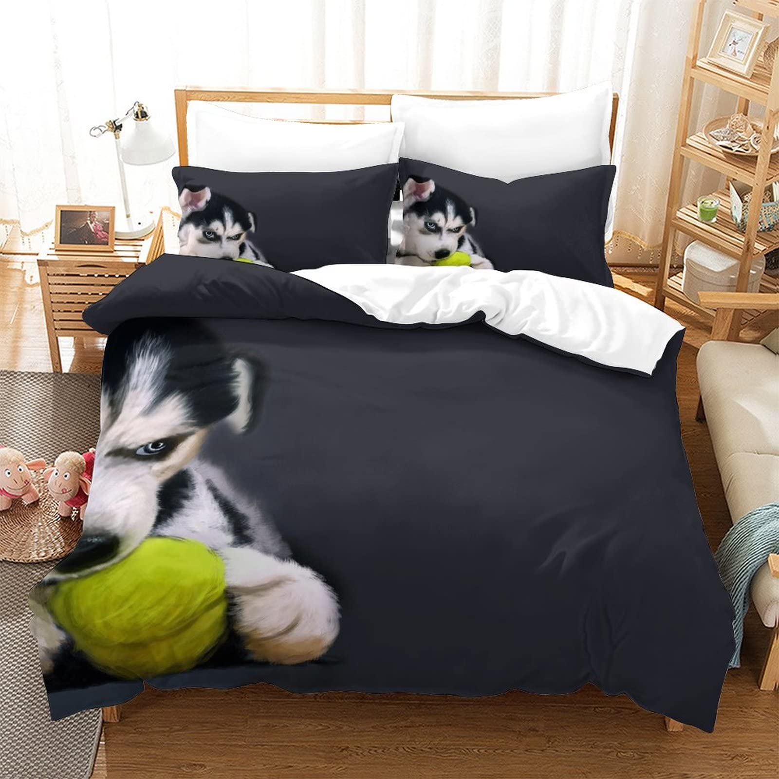 Housse de Couette imprimée 3D Animal pour relooker une chambre double toute l'année