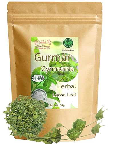 Hida Beauty Gurmar Gymnema Sylvestre Tea 1.76 onzas de hojas sueltas secas sabor natural original