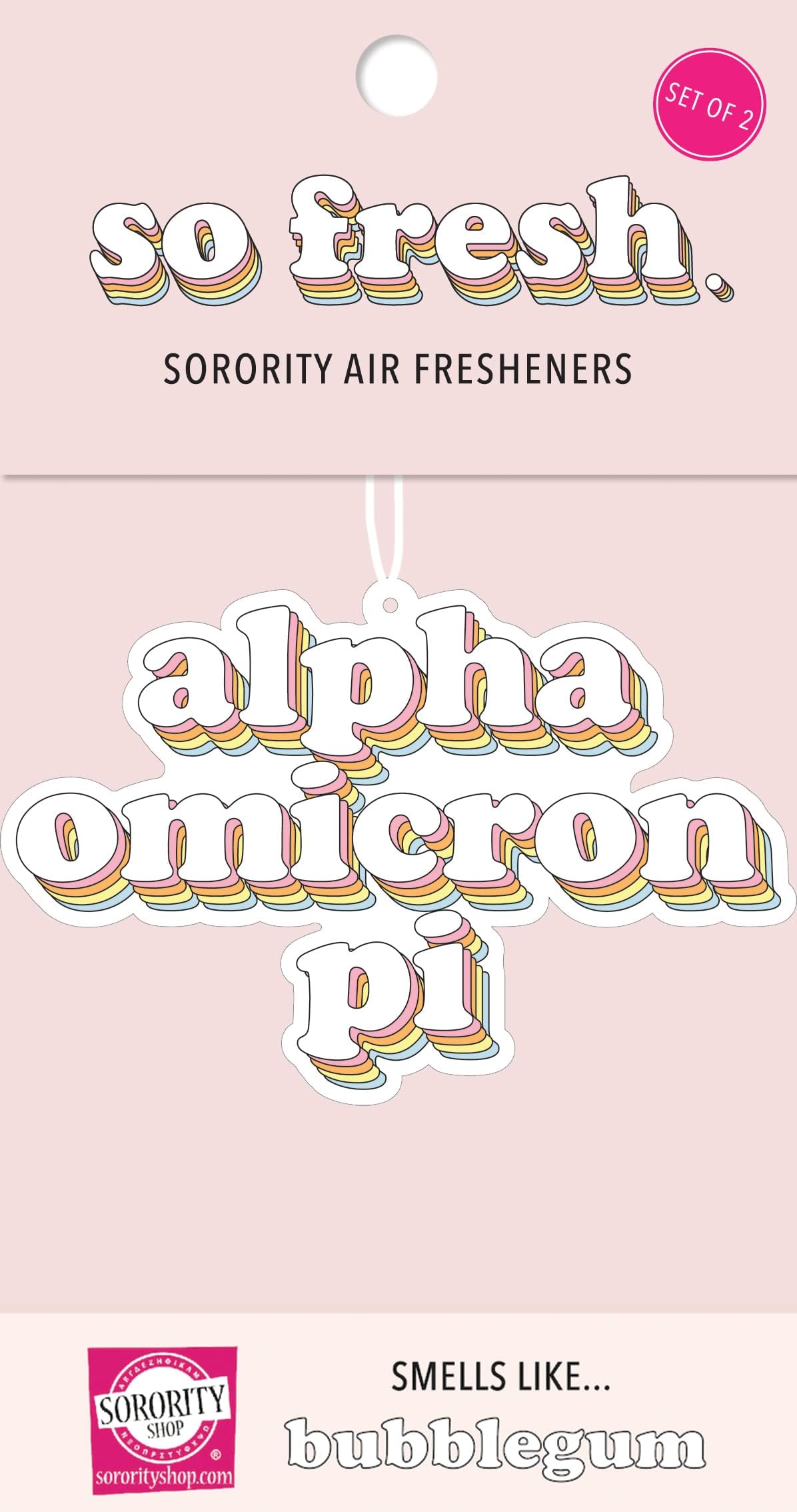 Sorority Shop ADP Retro Air Freshener Alpha Delta Pi