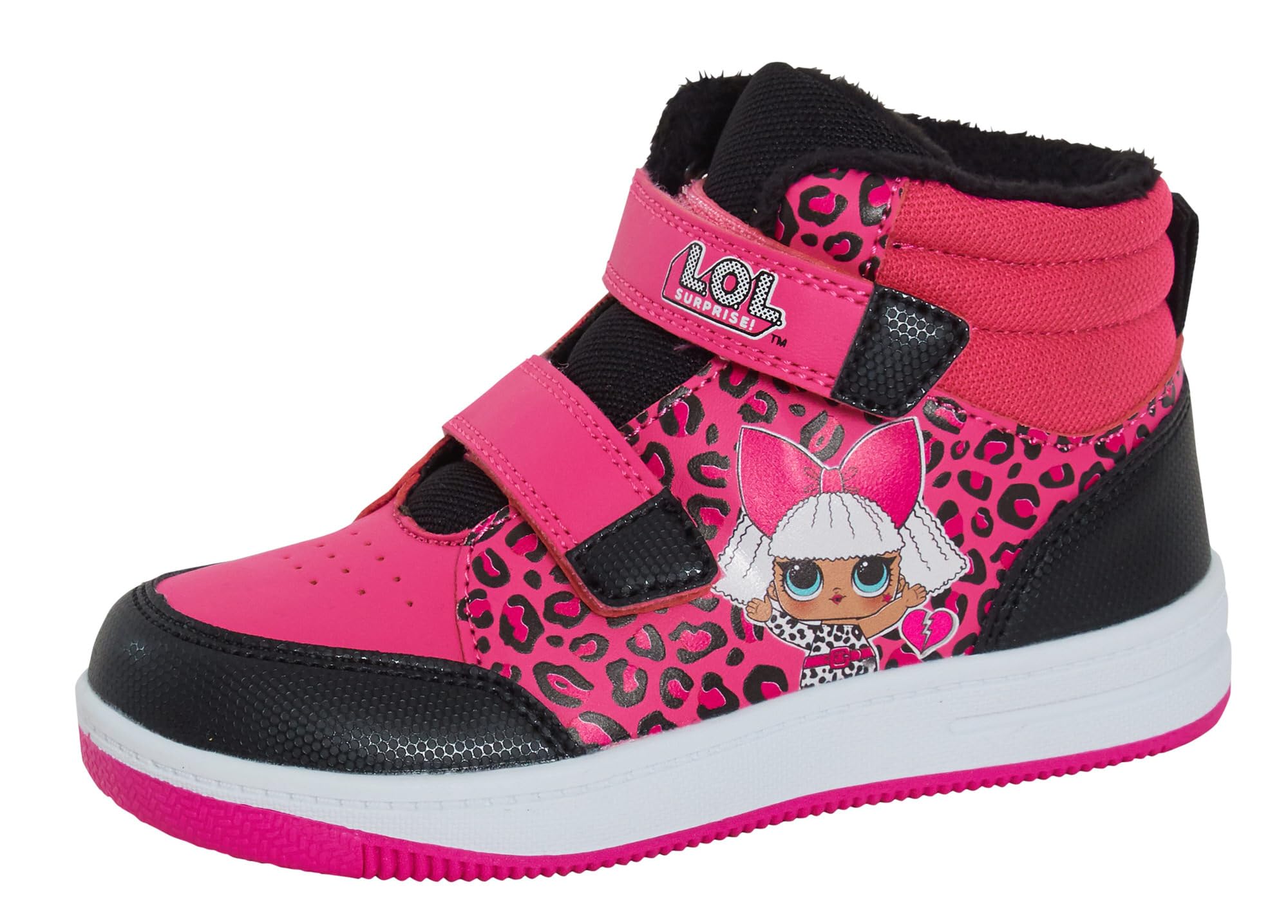 L.O.L. Surprise!Girls Dolls Hi Top Trainers Kids Easy Touch Fasten Sports Shoes