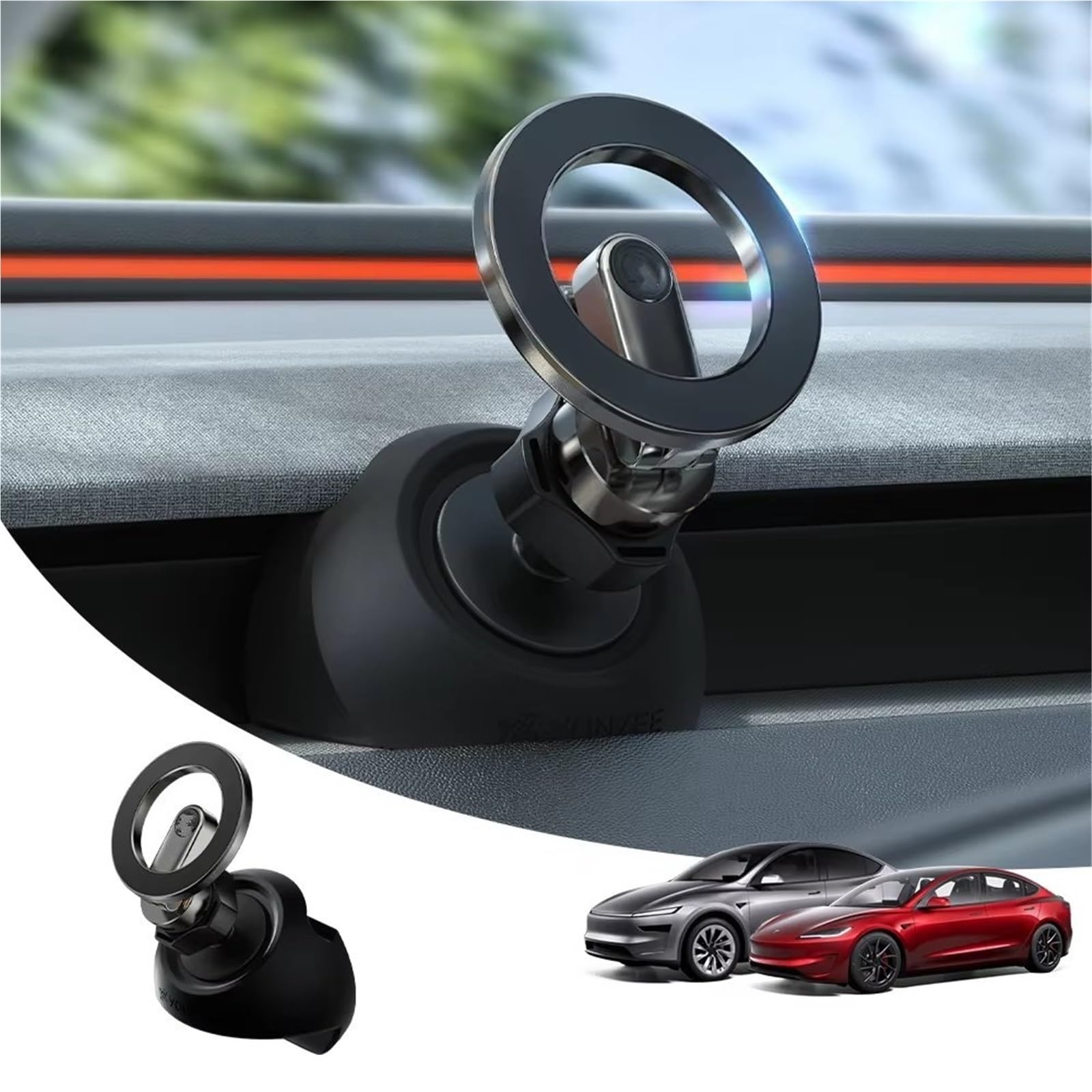 Per Tesla 2025 Per Model 3 Per Y Per YZ Supporto Magnetico Telefono Auto Supporto Presa D'aria Supporto Auto Rotante A 360 Gradi Supporto Telefono Auto(Basic model)