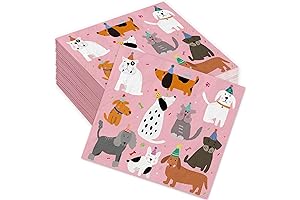 Pink Dog Party Napkins: Perfect for Pet Celebrations