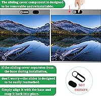 Vista 2 de Funda deslizante para cámara de laptop, cubierta deslizante para cámara de teléfono, paquete de 6 fundas ultrafinas para cámara web para laptop