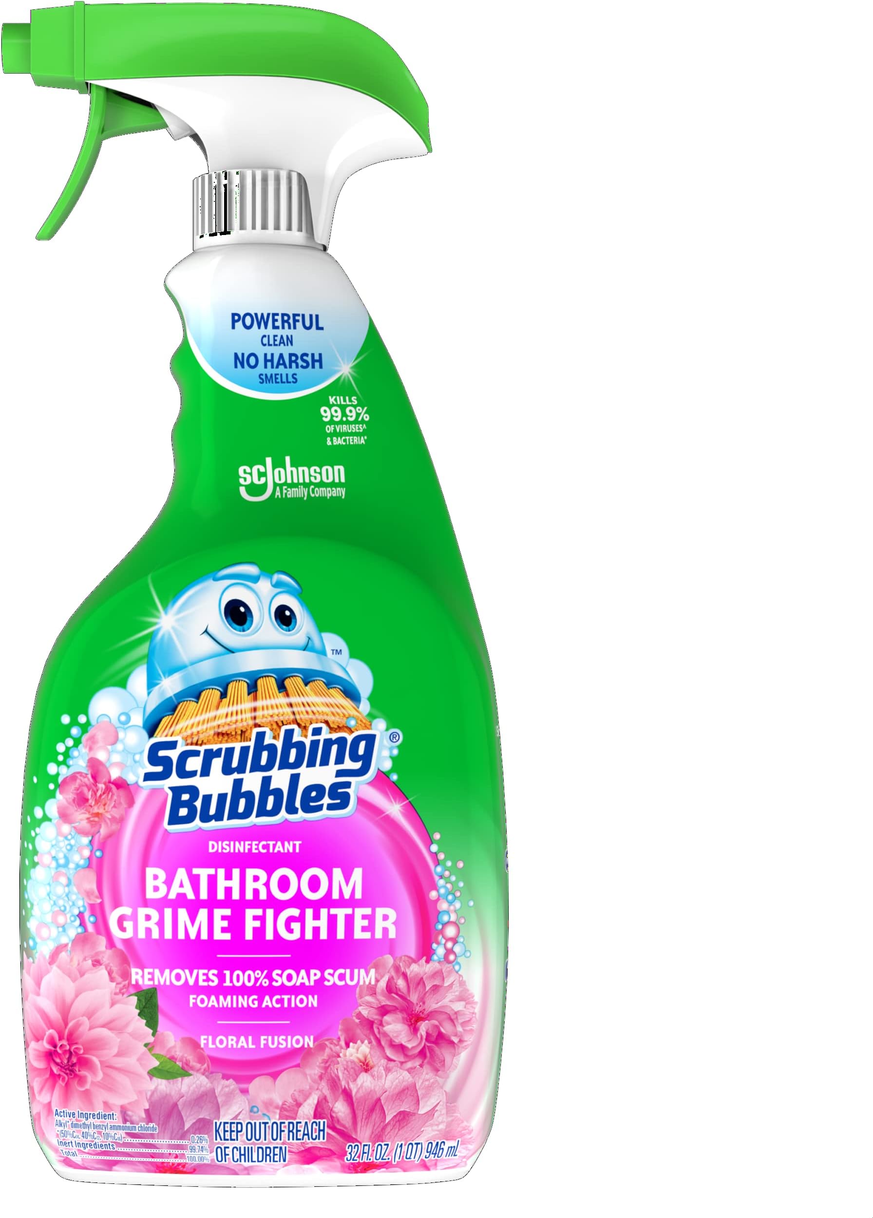Scrubbing Bubbles Bathroom Grime Fighter Spray, 32 oz