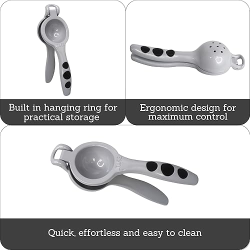 Miniatura 2 de Imusa Estados Unidos, limón grisexprimidor de lima, talla única, plata (J100-00290)