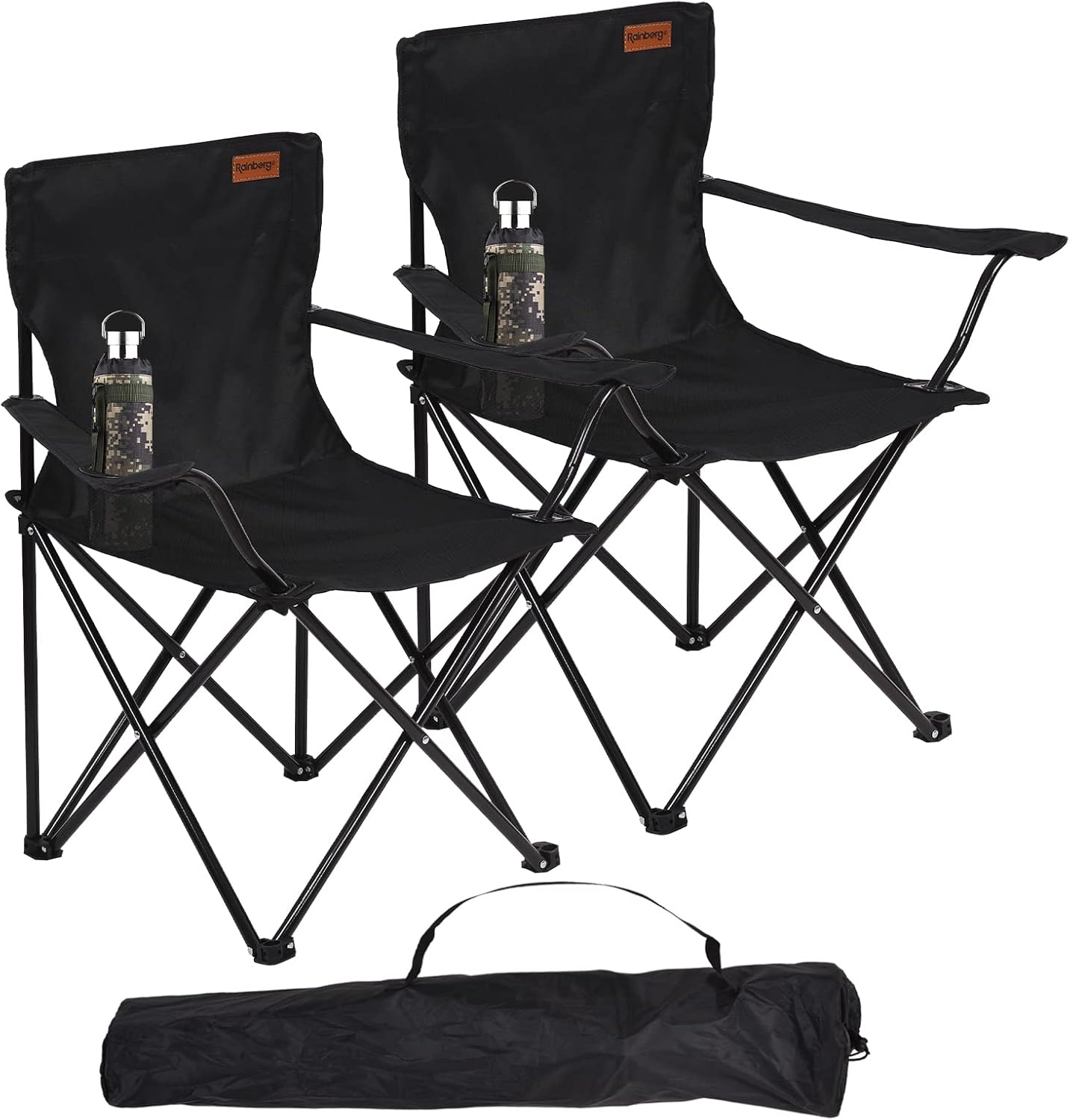 Rainberg Folding Camping Chairs, ExtraWide Lightweight Outdoor Fishing