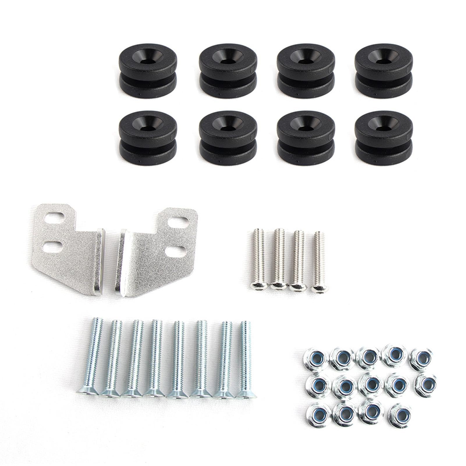 Generico Kit staffa di montaggio per borsa posteriore,Kit di montaggio per borsa posteriore per moto,Kit di montaggio per borsa posteriore portatile multiuso - moto, per il montaggio di val