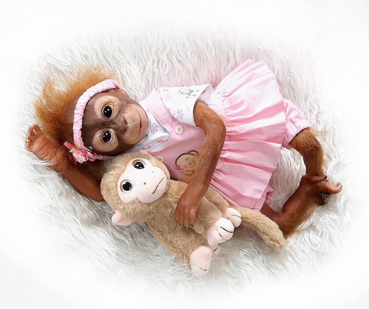 Realistic Baby Doll 50cm Realistic Baby Reborn Monkey Doll
