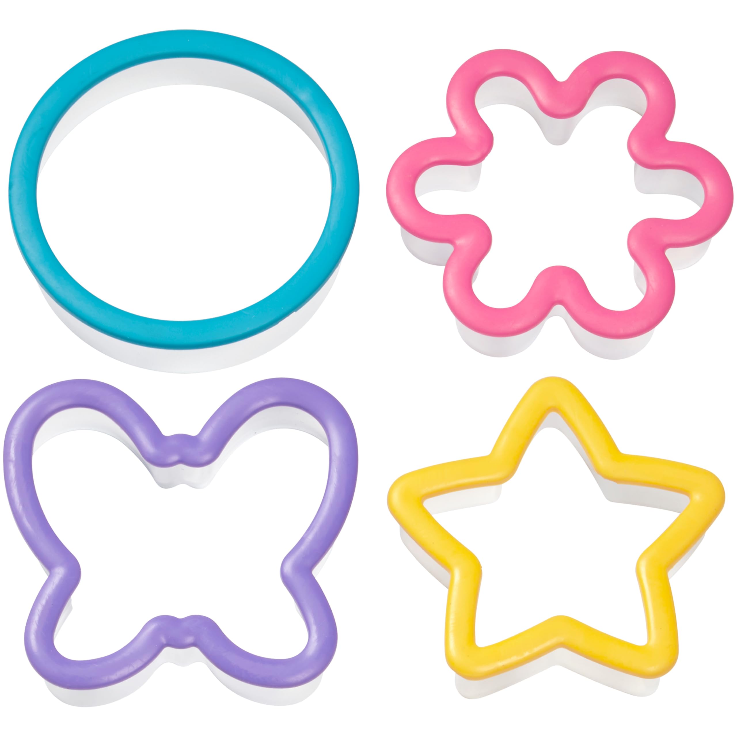 Wilton 4-Piece Comfort Grip Cookie Cutter Set, Assorted