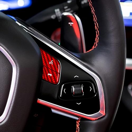 FXETRNL Real Carbon Fiber Steering Wheel Button Covers - for Corvette C8 2020 20