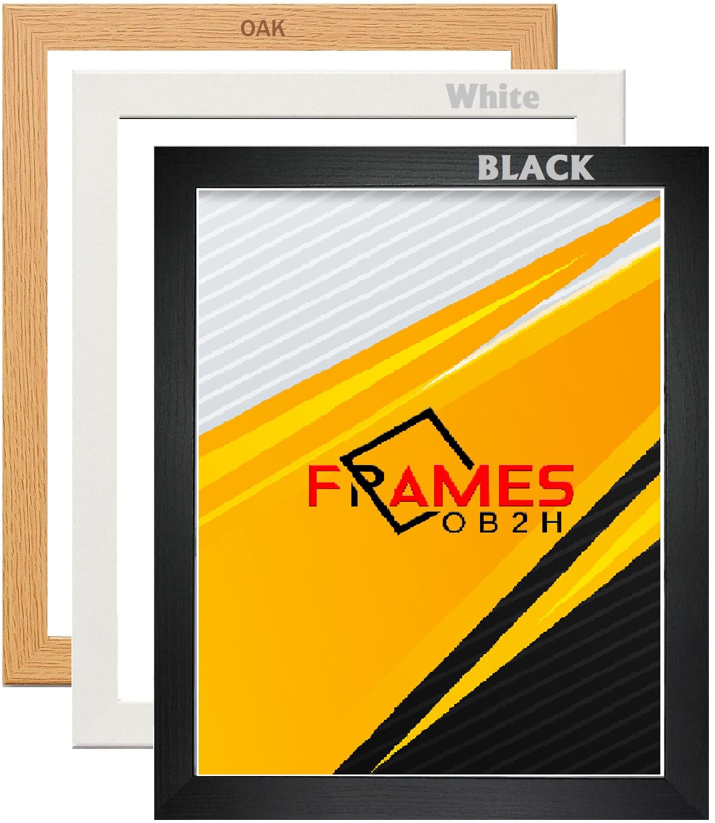 Poster.Photo Frames Black,White,Oak A1,A2,A3,A4,A5,A6, More Size Available (OAK, 22x22 inch, Framed)
