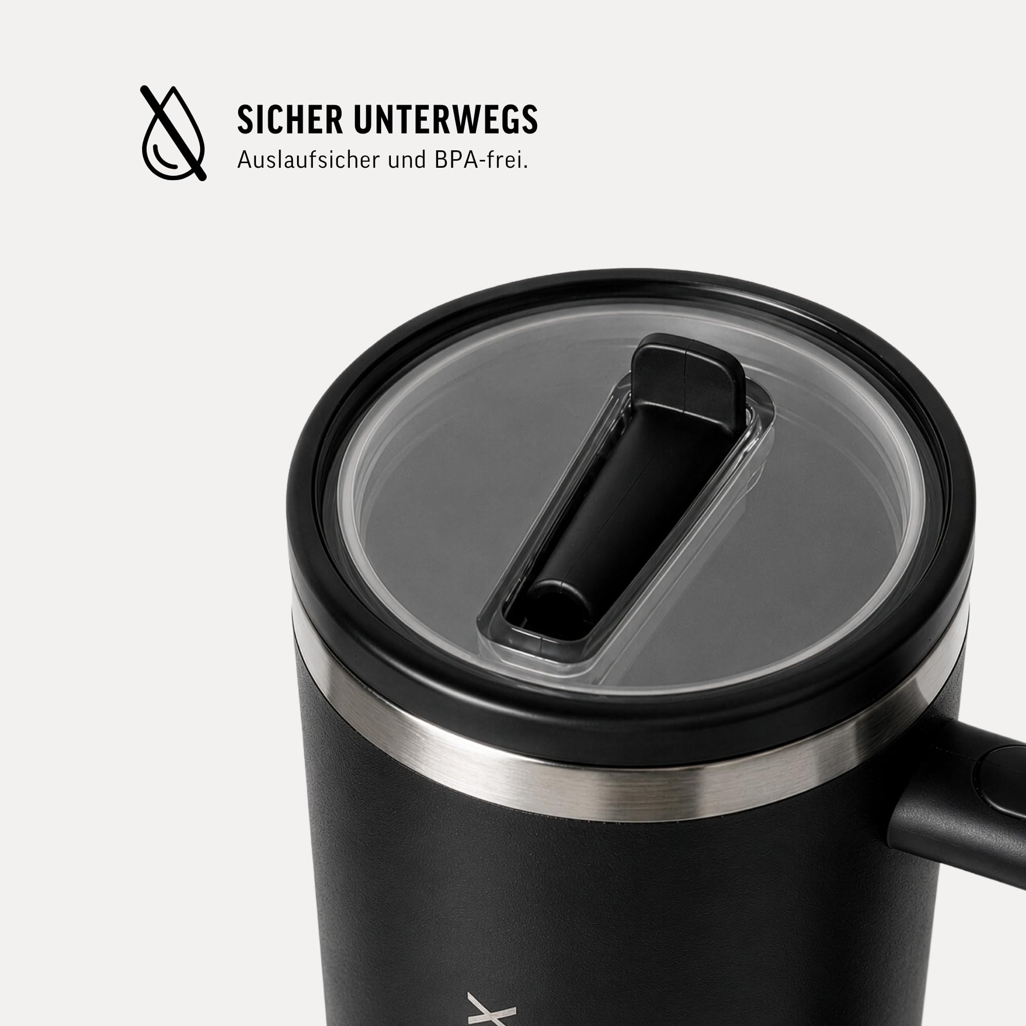 SMILODOX Trinkbecher Termis, 1,2L Edelstahl Tumbler auslaufsicher und BPA frei, Thermo Drink Cup Unisex, Trinkflasche für Sport Büro Freizeit und unterwegs