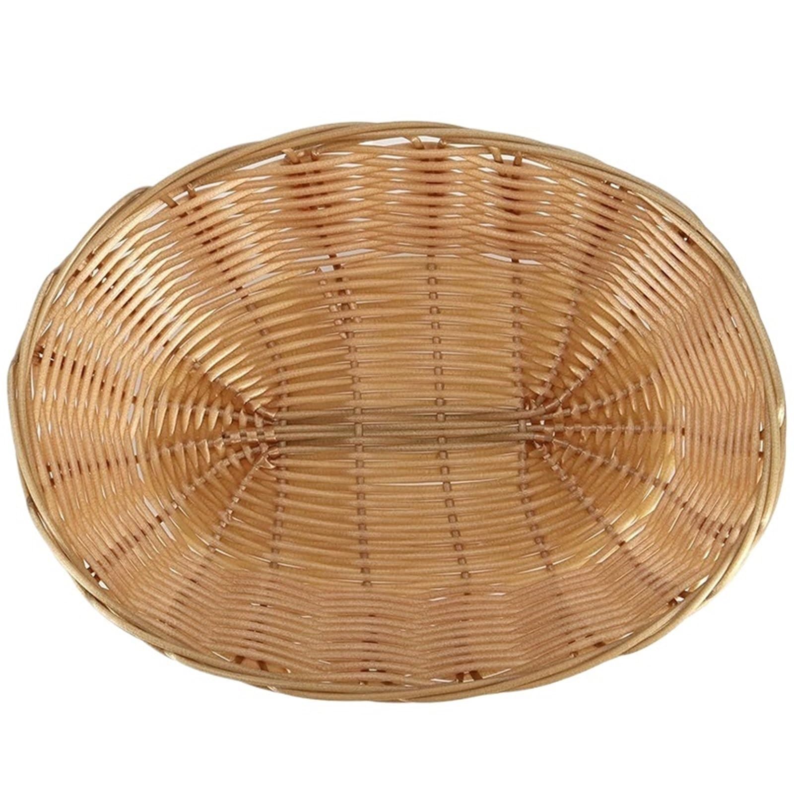 8/20Pcs Wicker Bread Baskets, Handwoven Oval Basket, Tabletop Fruit Vegetables Food Serving Basket for Home Kitchen pour l'organisation de la Maison(5.5 * 16.5 * 21.5cm-20Pcs)