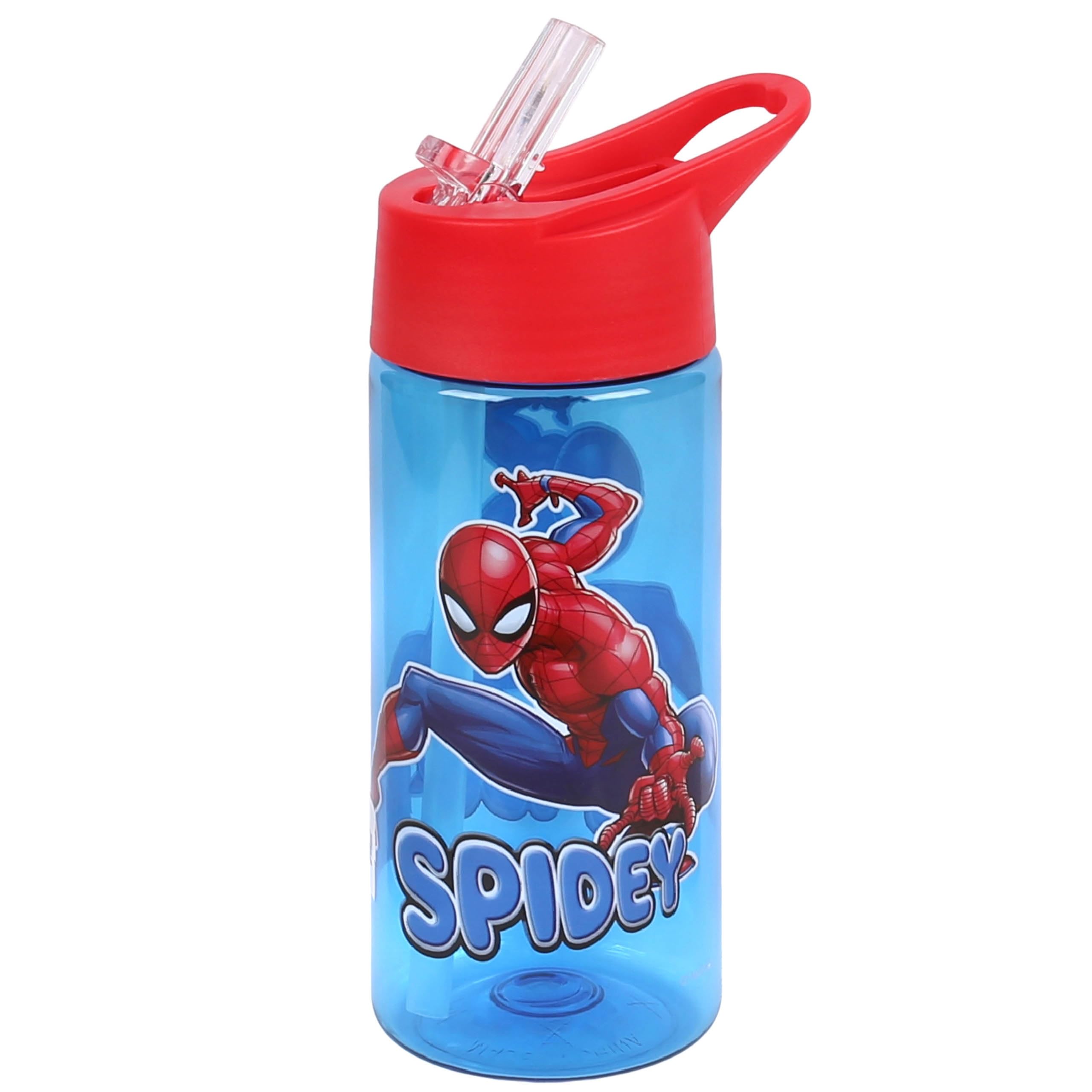 Sarcia.eu Marvel Spider Man Clear Water Bottle With Straw 420Ml