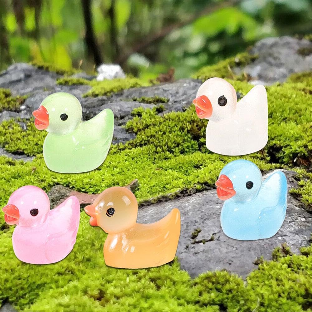 50 Mini Anatre Che Si Illuminano Al Buio, In Resina, 10 Colori, 1.8 Cm, Per Melma, Casa Delle Bambole, Decorazioni Fai Da Te