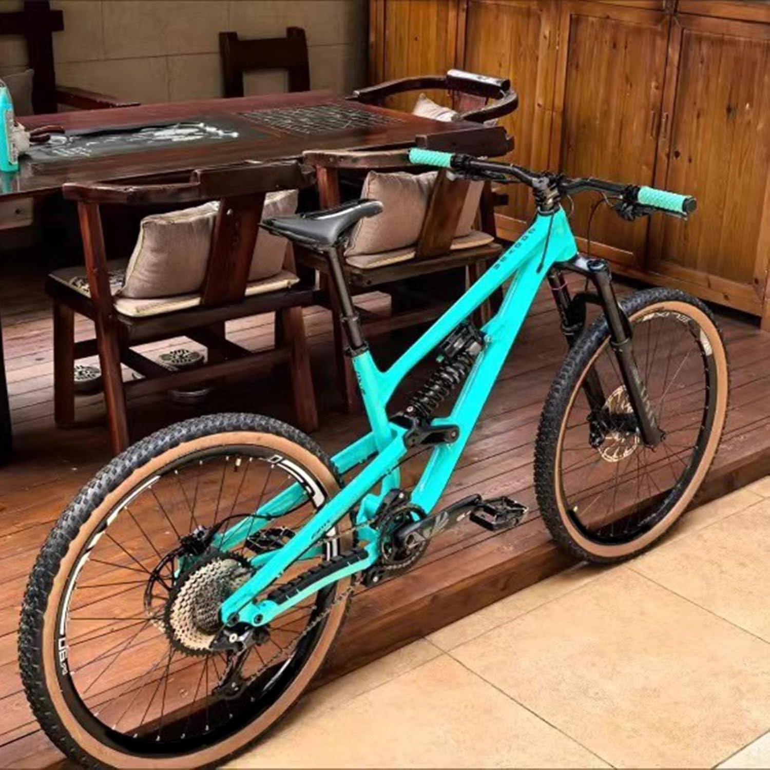 Full Suspension Mountain Bike Frame 27.5er 29er 15" 16.5" 18" Aluminium Alloy Softtail Frame Disc Brake DH/AM/Enduro Thru-Axle 12 * 148mm Boost Bicycles Frame
