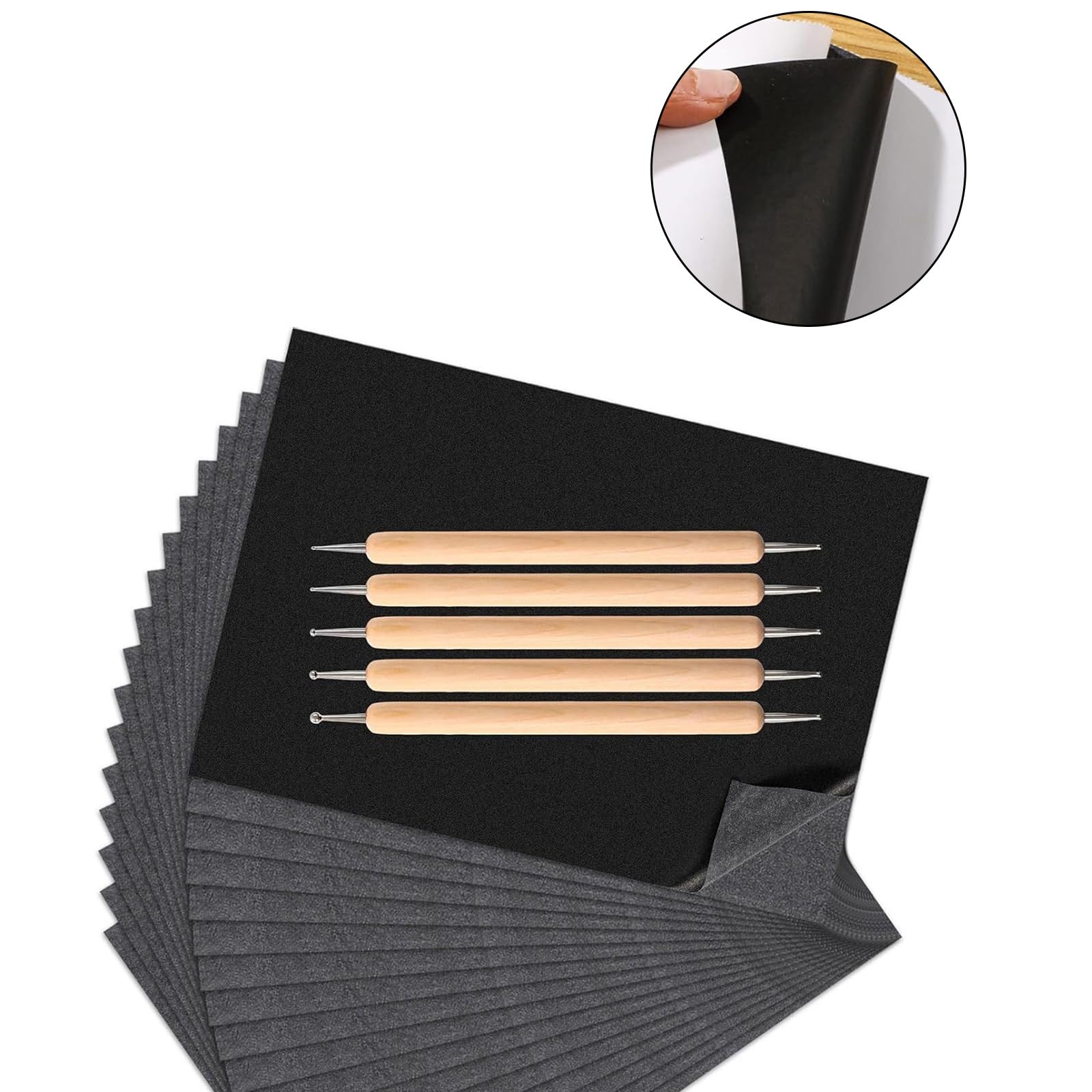 Papier de transfert avec motifs de stylo de gaufrage pour un traçage facile et un papier de transfert artistique détaillé
