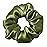 LilySilk Silk Hair Scrunchy, 100% Mulberry Silk Ponytail Holder, Frizz & Breakage Prevention, No Damage, Dark Green, 1 Count