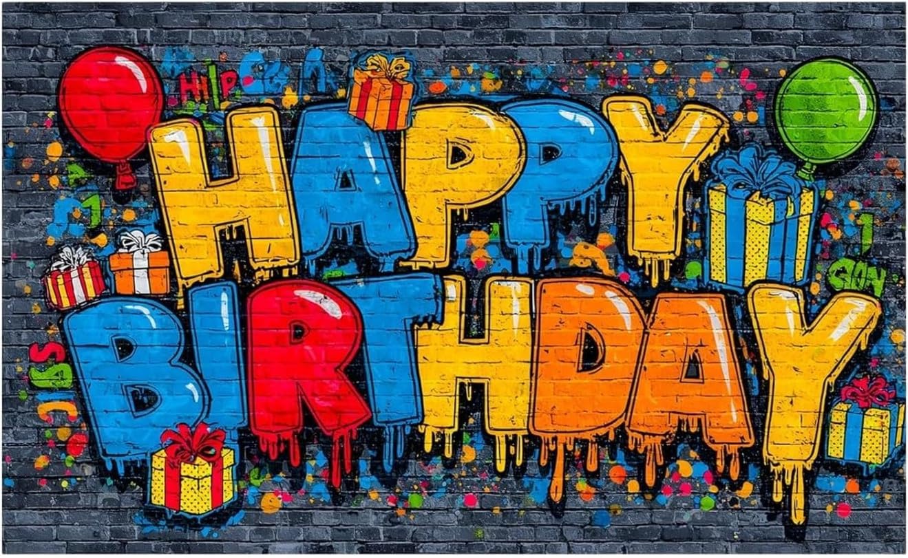 1 Pack Multicolour Birthday Banner for Party