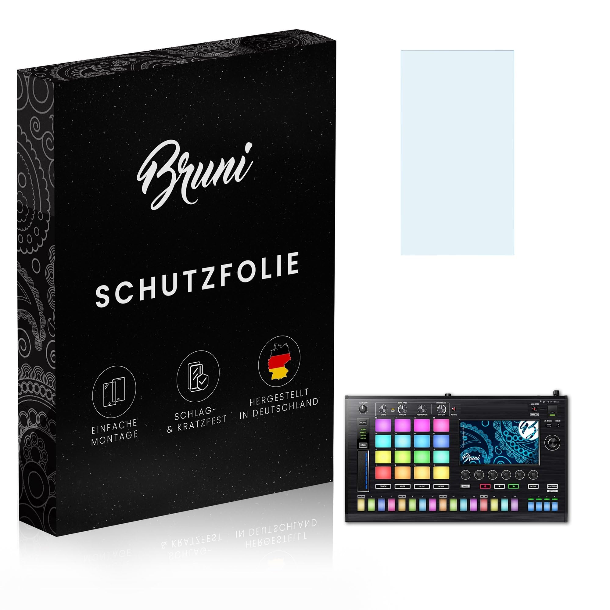 Bruni Screen Protector compatible with Pioneer Toraiz SP-16 Protector Film, crystal clear Protective Film (2X)