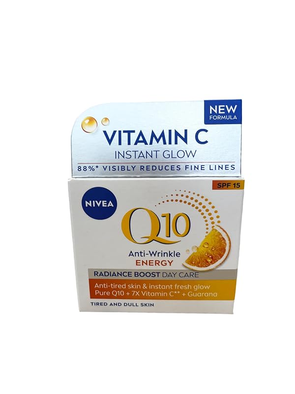 Creme facial diurno NIVEA Q10 Plus C com coenzima Q10 e vitamina C, 50 mL