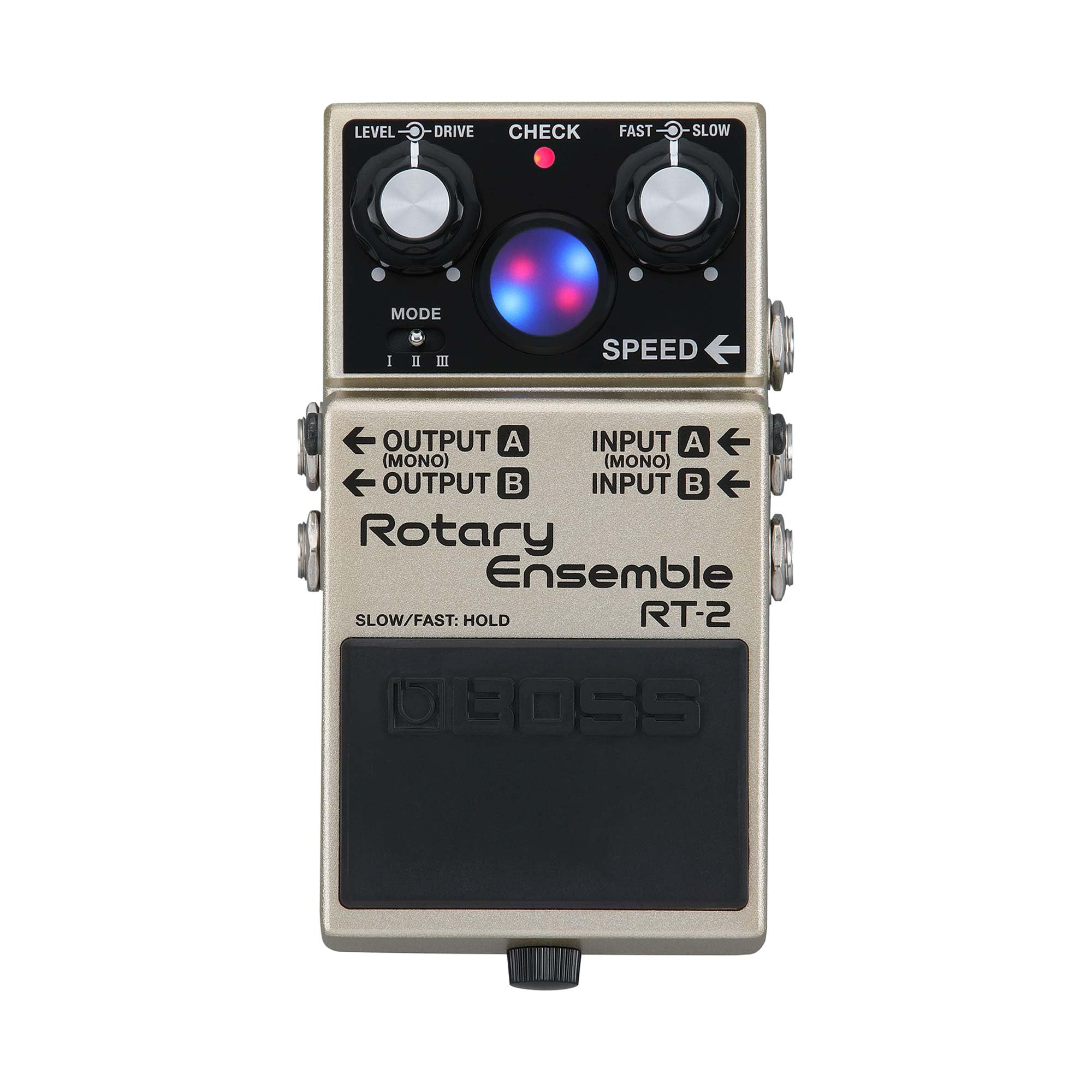 BOSS RT-2 | Kompaktes Rotary Ensemble Pedal | Authentische Rotary-Speaker-Sounds | Speziell für Gitarre & Keyboard | 3 vielseitige Modi | Mehrere Modulationseffekte in einem
