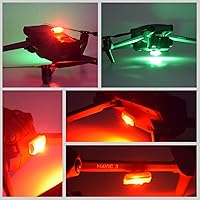 Vista 8 de HeiyRC Mini Drone Strobe Light - LED superbrillantes para DJI Air 3S/Neo/Avata 2/Mini 4K/3 Pro/4 Pro/2S/Mavic 3/Mavic 2/SE Drone Night Flight Anti