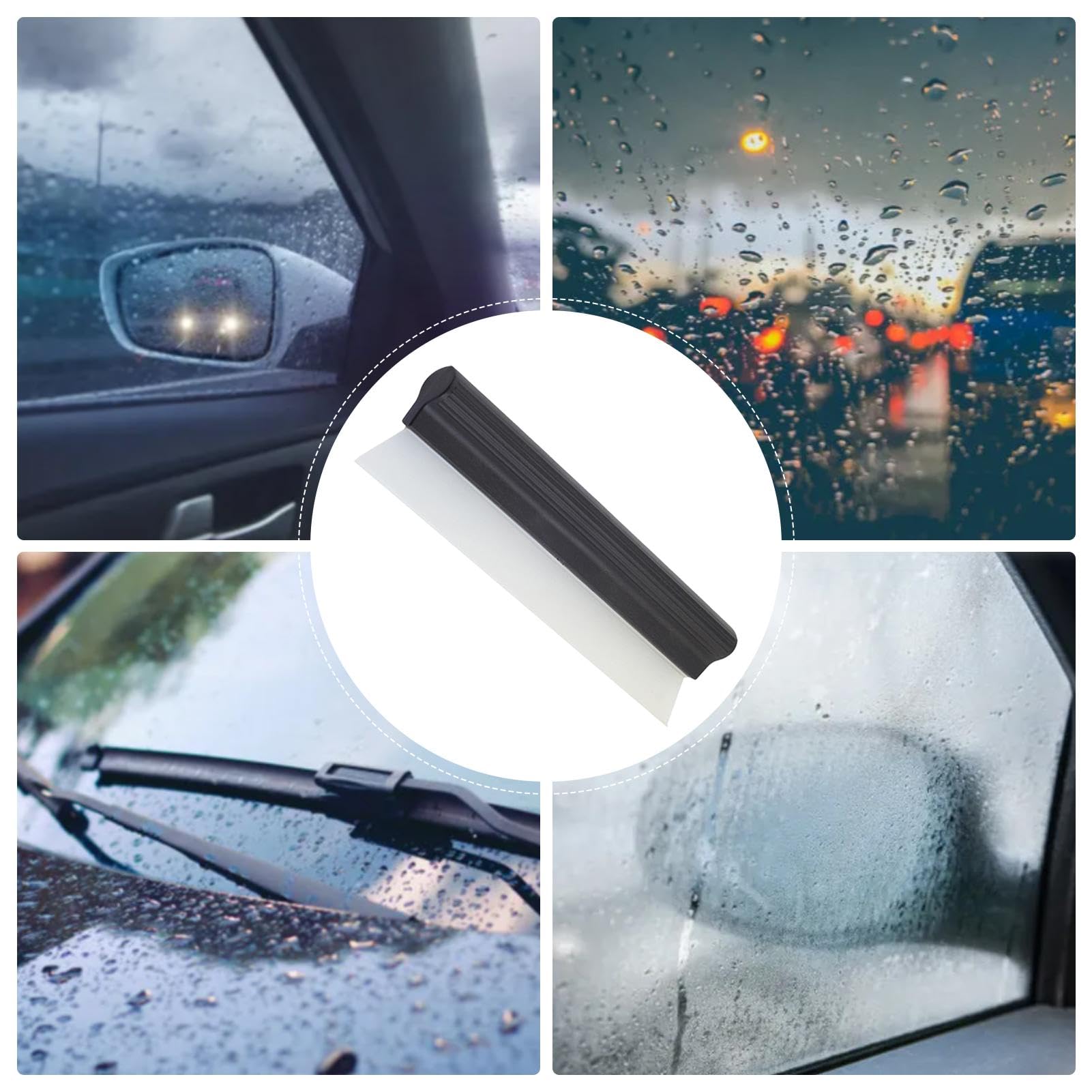 Rasqueta de coche para limpieza de ventanas, raspador de parabrisas | Rasqueta flexible en T - Rasqueta portátil de secado rápido, limpiaparabrisas de automóvil para ventanas de coche o ventanas de m