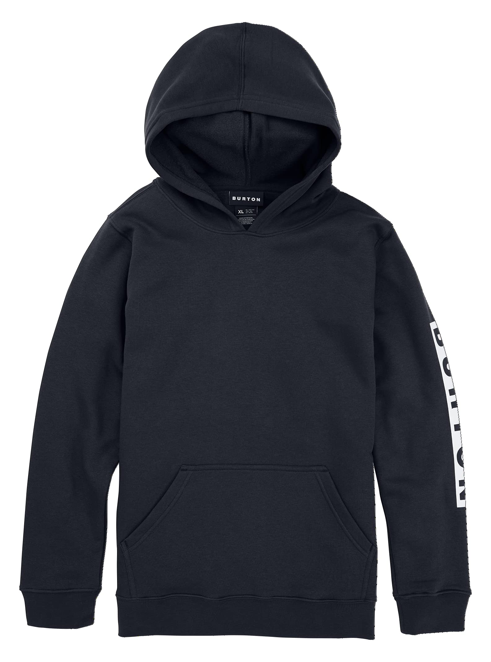 Burton Boys' Elite Pullover True Black sweat à capuche noir ado XS
