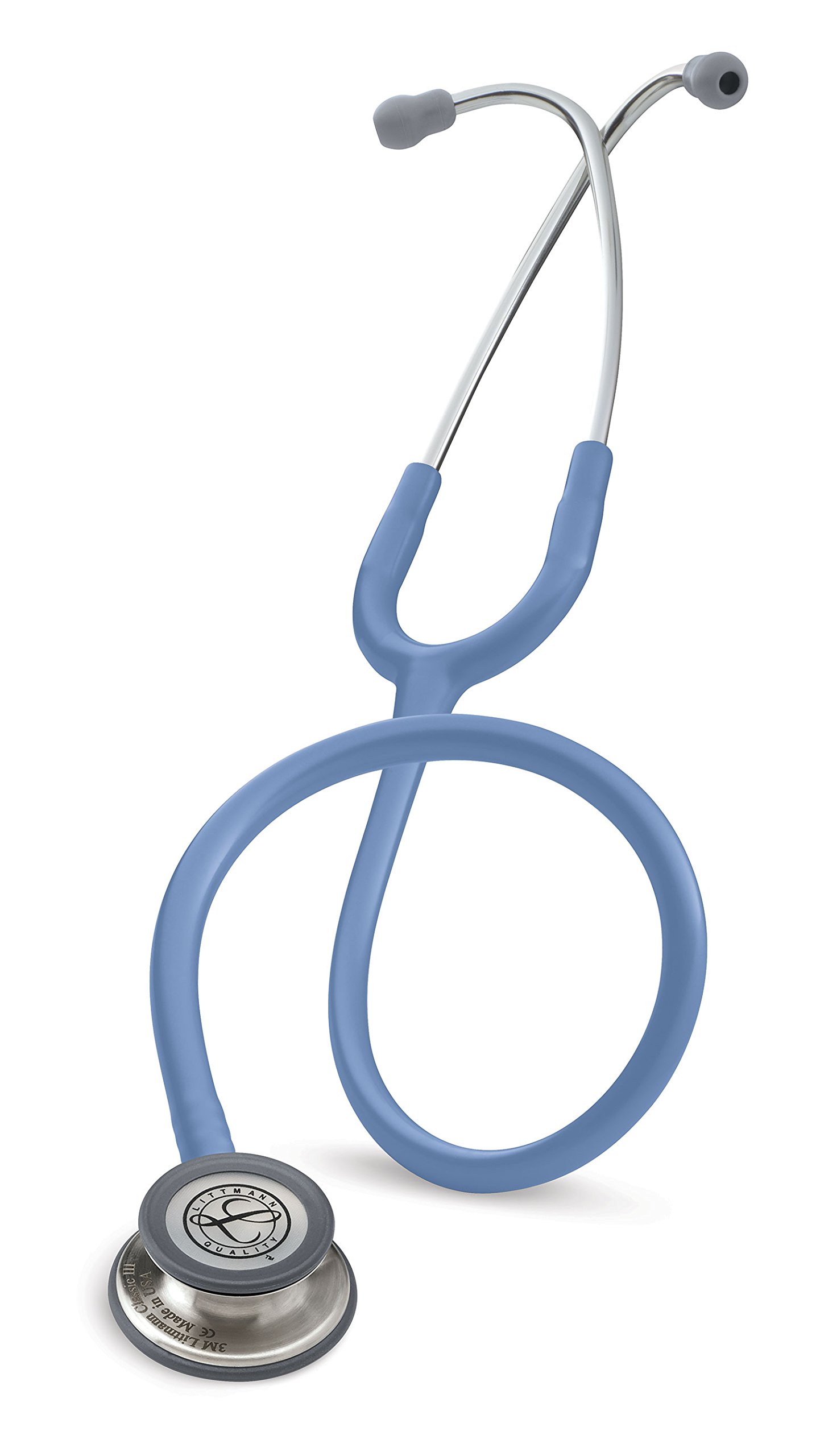 3M Littmann Classic III Estetoscopio con Grabado Gratuito y Linterna Pupilar de Regalo (Azul Cielo)