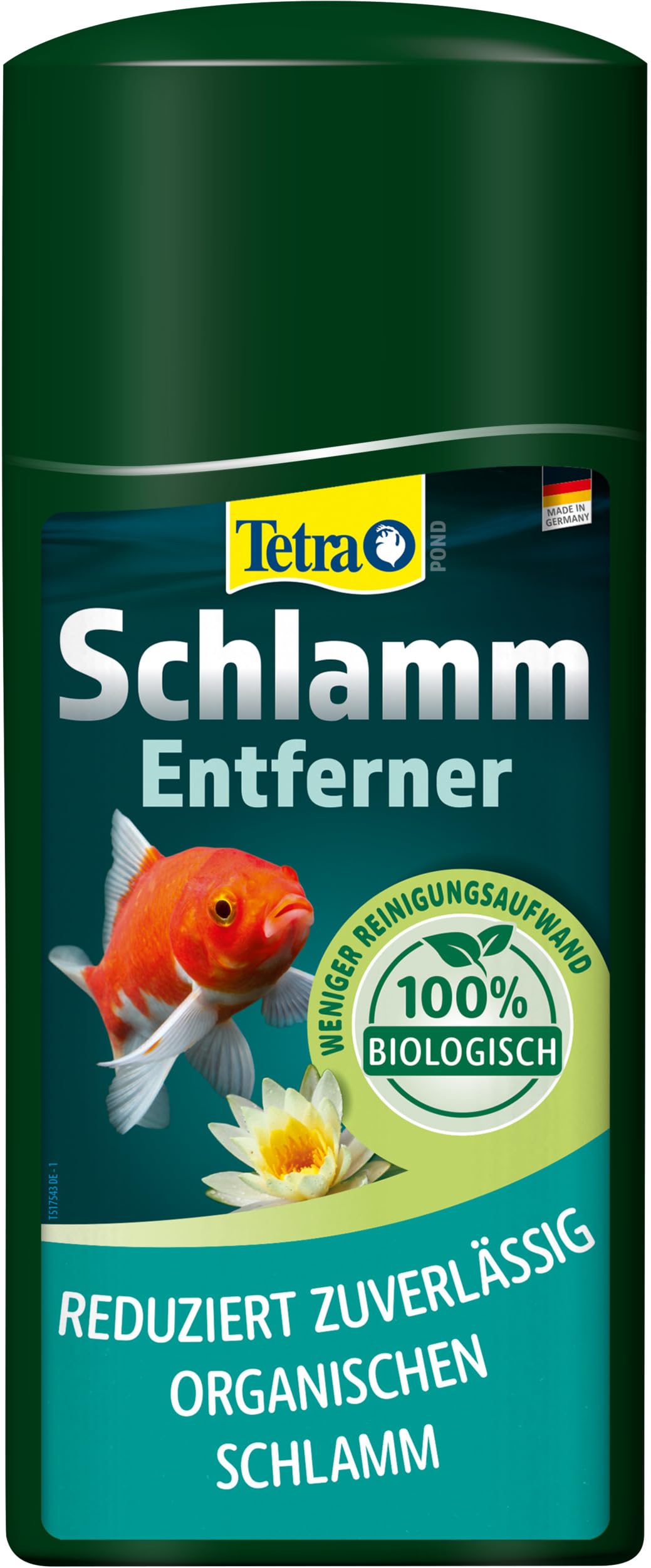 Tetra Pond Schlammentferner - reduziert Schlamm in Gartenteichen, wirkt rein biologisch, 500 ml