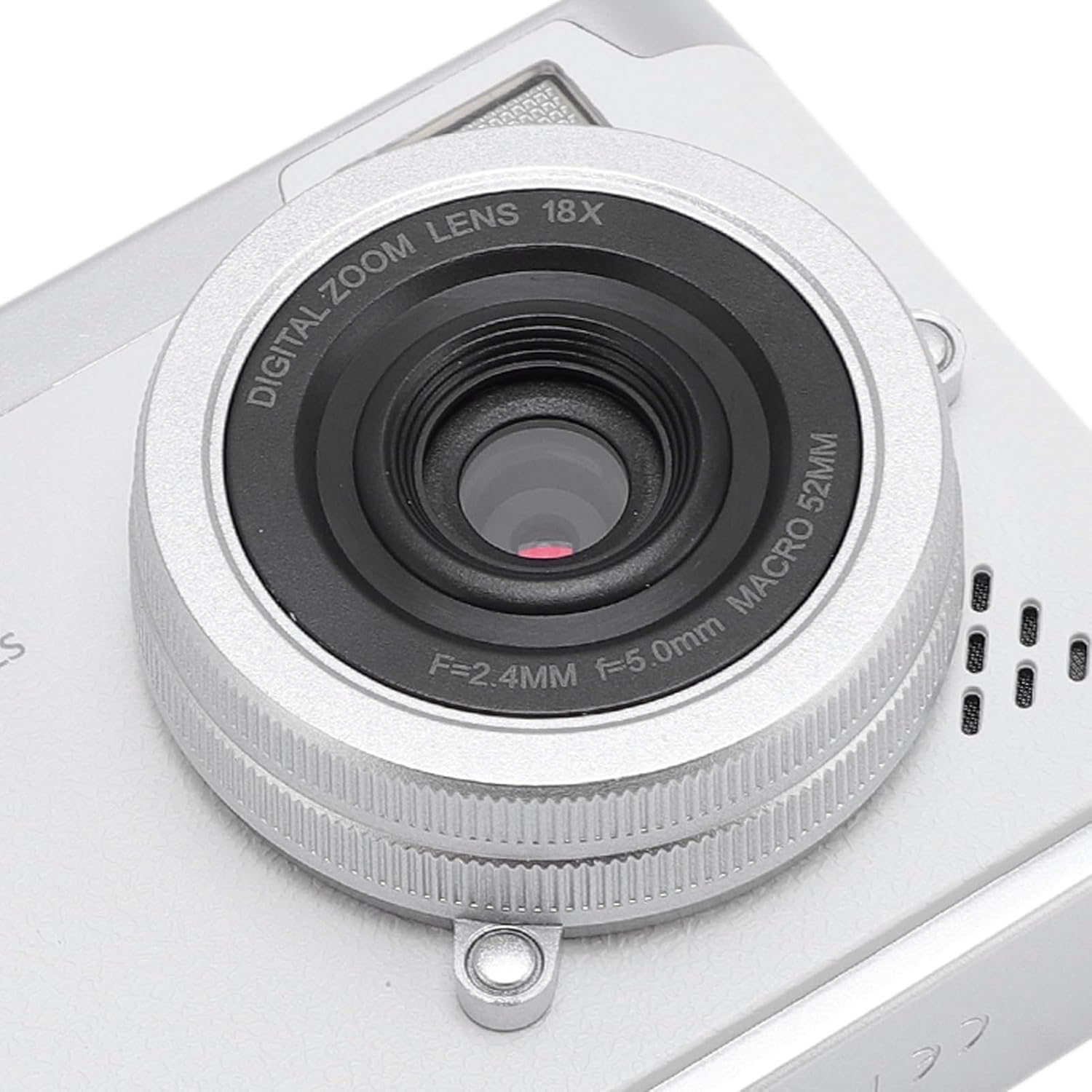 CCD Digital Camera 48MP 4K Video, 2.4in Flip Screen 18X Zoom Selfie Camcorder with Fill Light for Kids Teens Adults