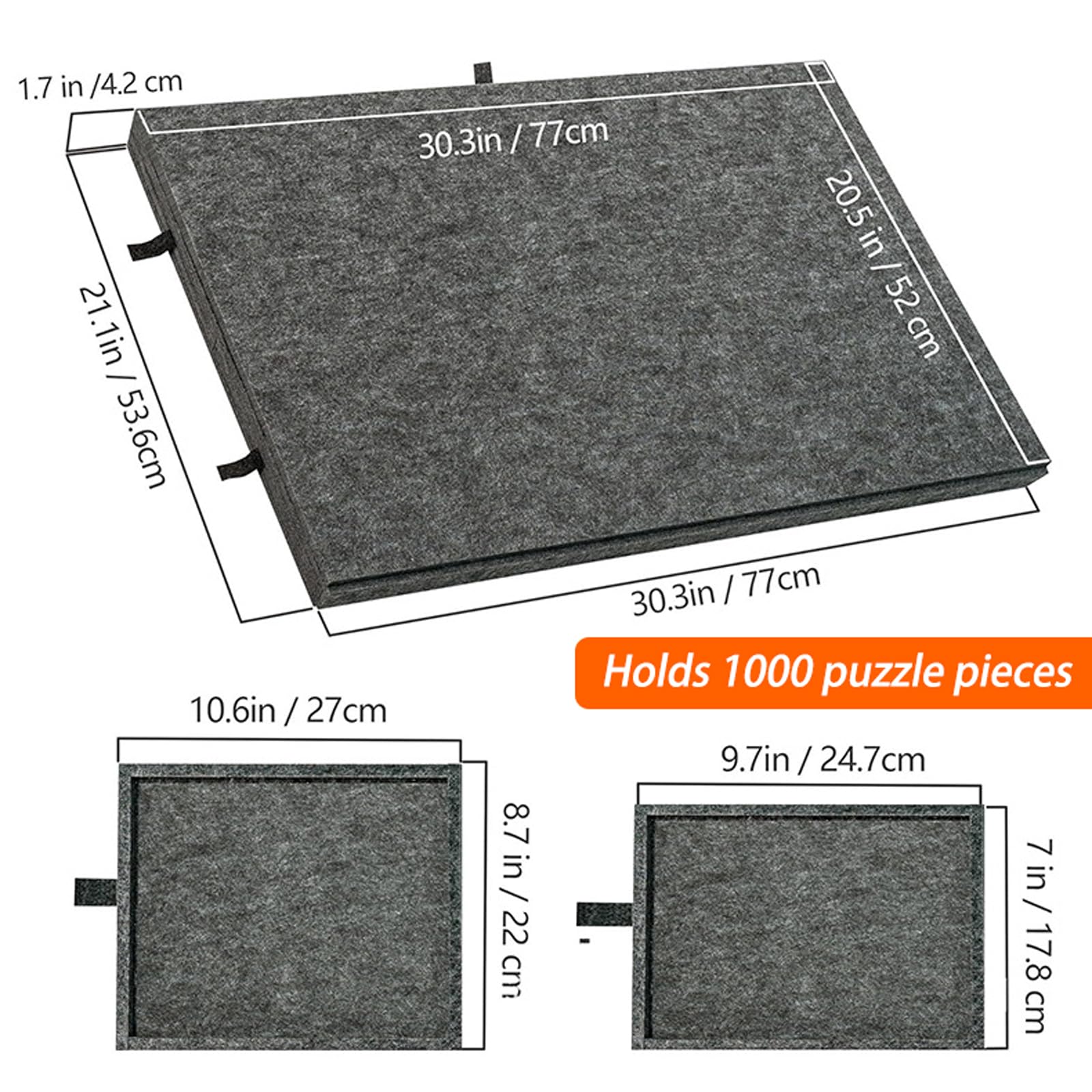 Tablero de Rompecabezas,Mesa de Rompecabezas Inclinable,Tablero de Rompecabezas de Fieltro Liviano,con Cubierta y Cajones de Clasificación,para Clasificar Y Guardar Piezas Rompecabezas