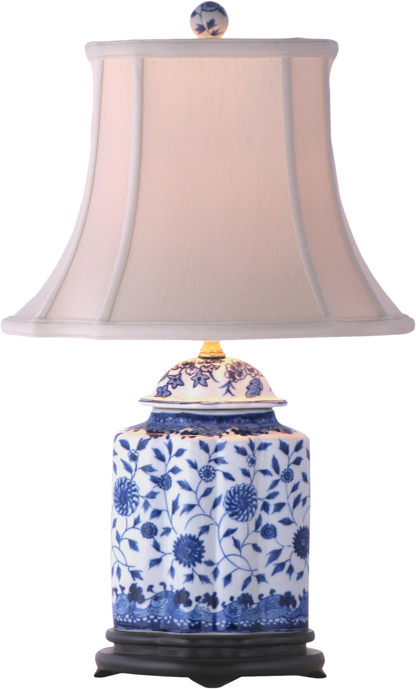 East Enterprises LPDBJH0810A Table Lamp, Blue/White