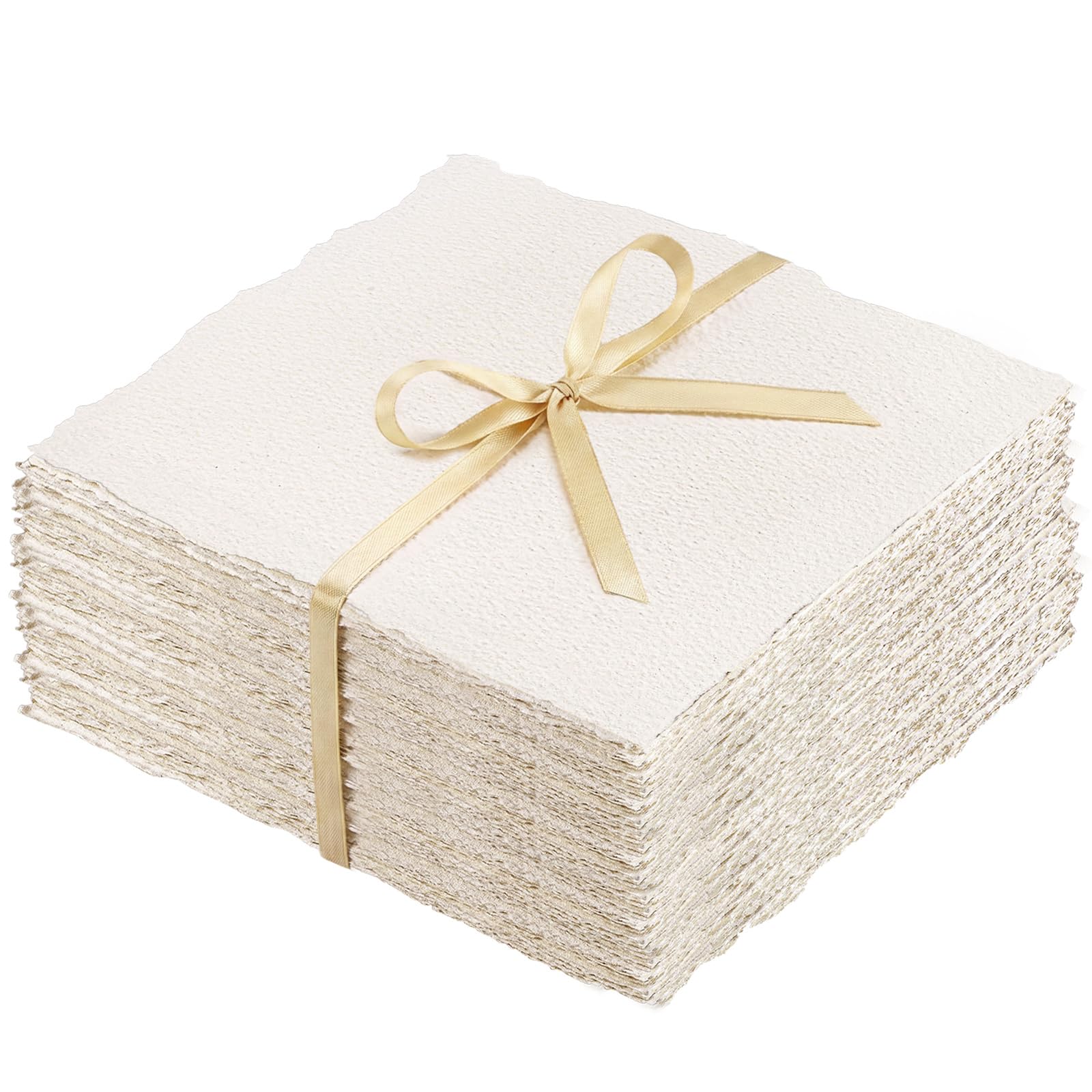 100 fogli di carta per acquerelli, 15,2 x 20,3 cm, 300 g/m², carta ruvida e ruvida fatta a mano per acquerelli, inviti di nozze, biglietti, artigianato