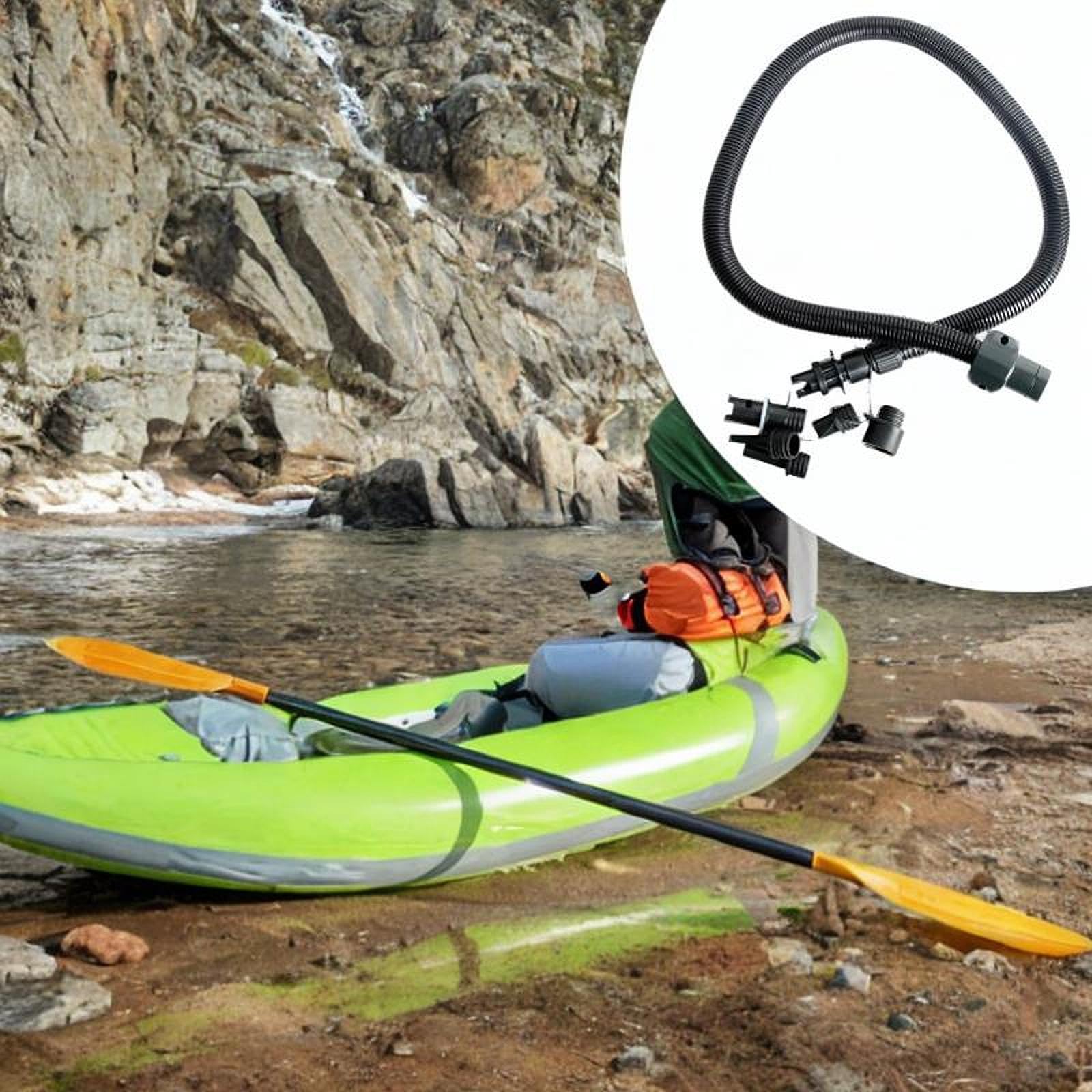 LOVIVER Kit Adattatore Per Tubo Pompa A Palette: 6 Ugelli E Tubo 105 Cm, Ricambi Per Pompe Elettriche HT-723 HT-782 Per Gonfiare Barche E Kayak