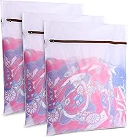 Vista 11 de GOGOODA - Juego de 7 bolsas de malla para lavandería, para prendas delicadas, bolsas para lavar a máquina lencería, ropa sucia, medias, blusa, ropa