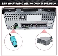 Vista 3 de RED WOLF Arnés de cableado de radio con adaptador de antena para Select 2007-2016 Dodge / 2008-2016 Jeep/2007-2016 Chrysler Install Aftermarket
