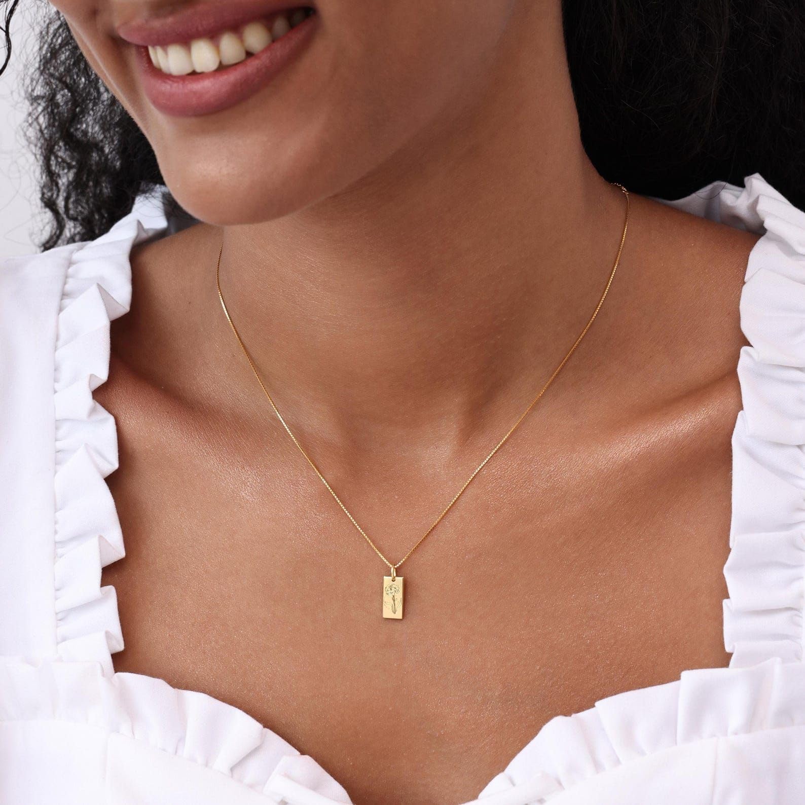Générique Collier avec écriture manuscrite en argent 925, moderne