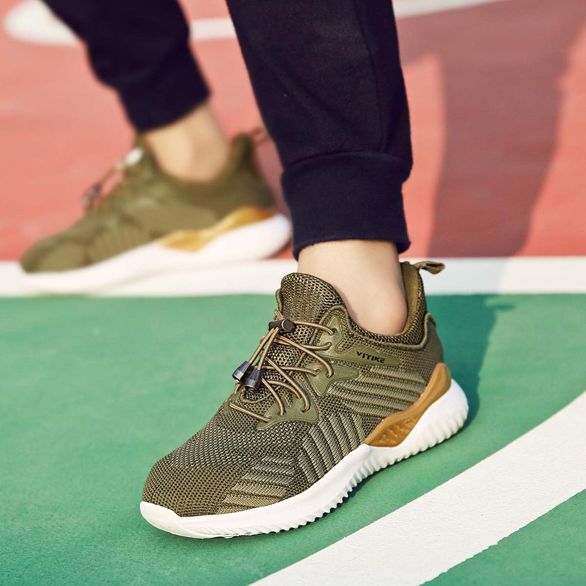 VITUOFLY Boys Sneakers Kids Running Shoes Girls Mesh Fitness Shoe Indoor Training Sneaker Lightweight Outdoor Sports Athletic Tennis Shoes for Little Kid/Big Kid - Image 2